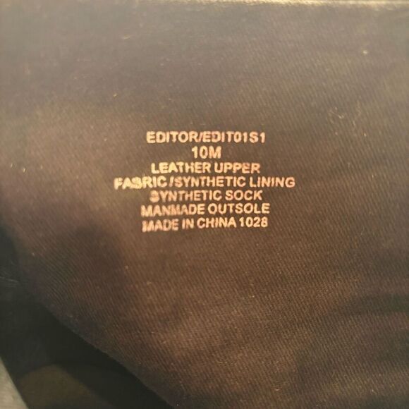 Steve Madden Editor Side Zip Soft Leather High Heel Ankle Boots Black Size 10M - Picture 5 of 5